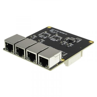 4 LAN 2.5G Multi NIC ROC-RK3588-RT Smart Desktop Router OpenWrt Linux 2.5G Gateway Expansion Board Development Motherboard