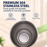 Gobelet isotherme en acier inoxydable de 40 oz à double paroi avec poignée et paille, personnalisable avec logo