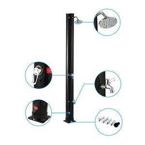 CYEN <span class=keywords><strong>Douche</strong></span> <span class=keywords><strong>solaire</strong></span> <span class=keywords><strong>d</strong></span>'extérieur 40L Corps en PVC tout-en-un avec poignée en alliage de zinc pour lave-pieds <span class=keywords><strong>Prix</strong></span> de gros <span class=keywords><strong>Douche</strong></span> de piscine - Product Image 1