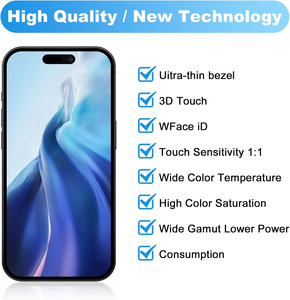 Màn hình điện thoại di động bán buôn nhà máy, màn hình <span class=keywords><strong>OLED</strong></span> <span class=keywords><strong>15</strong></span> inch, linh kiện màn hình <span class=keywords><strong>6</strong></span>.1 inch với bao bì tùy chỉnh, bảo hành <span class=keywords><strong>6</strong></span> tháng dành cho iPhone - Product Image 4