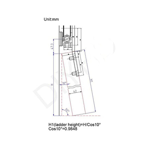 Thang Cuốn Bằng Thép Không Gỉ SSS, Bộ Dụng Cụ Kim Loại Tự Làm Thang Trượt Thư Viện - Product Image 6