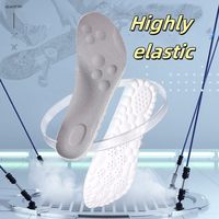 Plantillas Deportivas 4D con Espuma Viscoelástica y Amortiguación de PU, Soporte de Arco, Transpirables, para Correr y Caminar