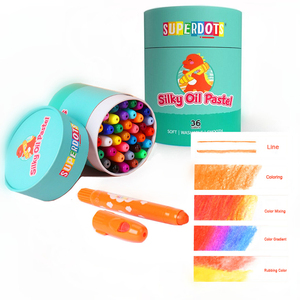 Ensemble de 36 crayons de couleur non toxiques, lavables, pastels à l'huile crémeux pour enfants et artistes, pastels vibrants et lisses pour le dessin et la peinture - Product Image 3