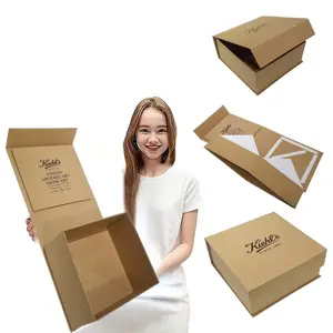 2024 коробка для упаковки одежды, обуви, Складная магнитная застежка, подарочные коробки для париков, Роскошные Картонные коробки на заказ, упаковка для доставки