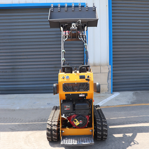 Mini cargadora de dirección deslizante de rendimiento confiable Honda, motor diésel de gasolina, bomba de Motor, engranaje, cargador frontal, diseño de oruga móvil de tierra - Product Image 6