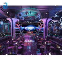 Meubles de salon avec table pliable, boîte de nuit, cube à led, KTV, narguilé, vente en gros