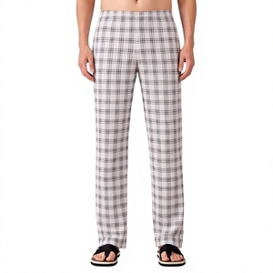 Pantalon en coton premium pour homme, coupe droite, décontracté, confortable, respirant, tissu doux, vente en gros, logo personnalisé - Product Image 5