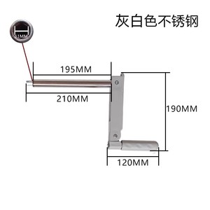 Manivela telescópica para cama médica Ji Yunqi, piezas de metal ABS, accesorios para cama de enfermería con manivela simple o doble - Product Image 4