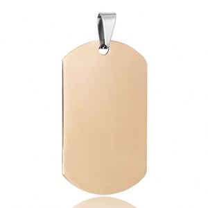 Vente en gros vierge personnalisé Logo personnalisé nom adresse téléphone texte QR code gravure plaque en acier inoxydable collier de chien étiquette d'identification - Product Image 5