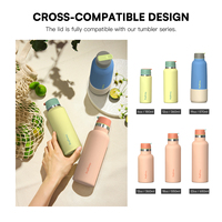 Bouteille d'eau portable Hong Ling, petite taille, en acier inoxydable, avec paille, isotherme, personnalisable avec logo