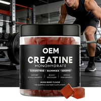 Gommes de créatine monohydrate (dose personnalisable) pour adultes, hommes et femmes |   Fournit de l'énergie pour la croissance musculaire |   Complément pré-entraînement