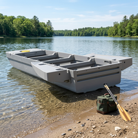 Bateau Pliant Modulaire Léger en PE pour Transport sur Toit de Voiture, Épaissi et Renforcé, Écologique et Recyclable, Grand Espace de Rangement pour Voyages de Pêche