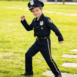 Costume de policier pour tout-petits de haute qualité pour Halloween, tenue de policier pour garçons, ensemble de policier pour enfants pour jeux de rôle et d'imitation - Product Image 3
