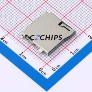 A-MicroTF-1.85A SD Card / Memory Card Connector SMD Connector Self-Return Type MicroSD Card (TF Card) Card Holder 1.85mm - Product Image 1