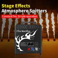 Machine à feu à 3 têtes 300W, 2 canaux DMX512, allumage par impulsions, hauteur de flamme 2-4m, effets de feu pour scène de boîte de nuit