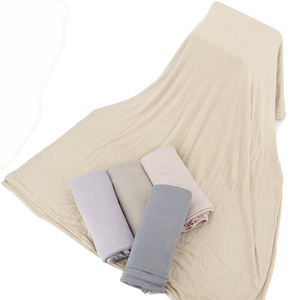 2021 Instant Hoge Kwaliteit Effen Kleur Kreukel Katoenen Crêpe Sjaal Vrouwen Stevige Geribbelde Jersey Sjaals En Sjaals Hijab - Product Image 5