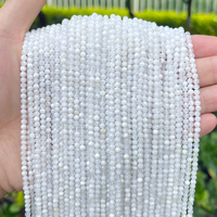 Perles en cristal facettées délicates 2 3 4mm mélangées Citrine Grenat Turquoise Pierre de Lune Fournitures d'artisanat en dropshipping