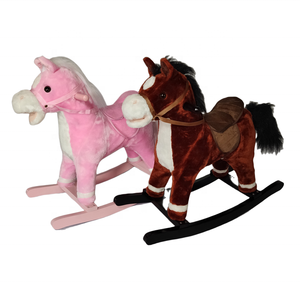 Nouveau jouet de cheval en peluche créatif multifonctionnel enfants beau cheval à bascule en bois en peluche - Product Image 1