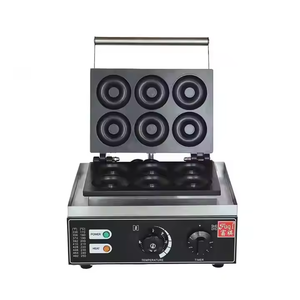 เครื่องทำโดนัทและวาฟเฟิลไฟฟ้าสแตนเลสแบบใหม่ 6 หลุม พร้อมระบบควบคุมแบบสัมผัสและประสิทธิภาพสูง - Product Image 4