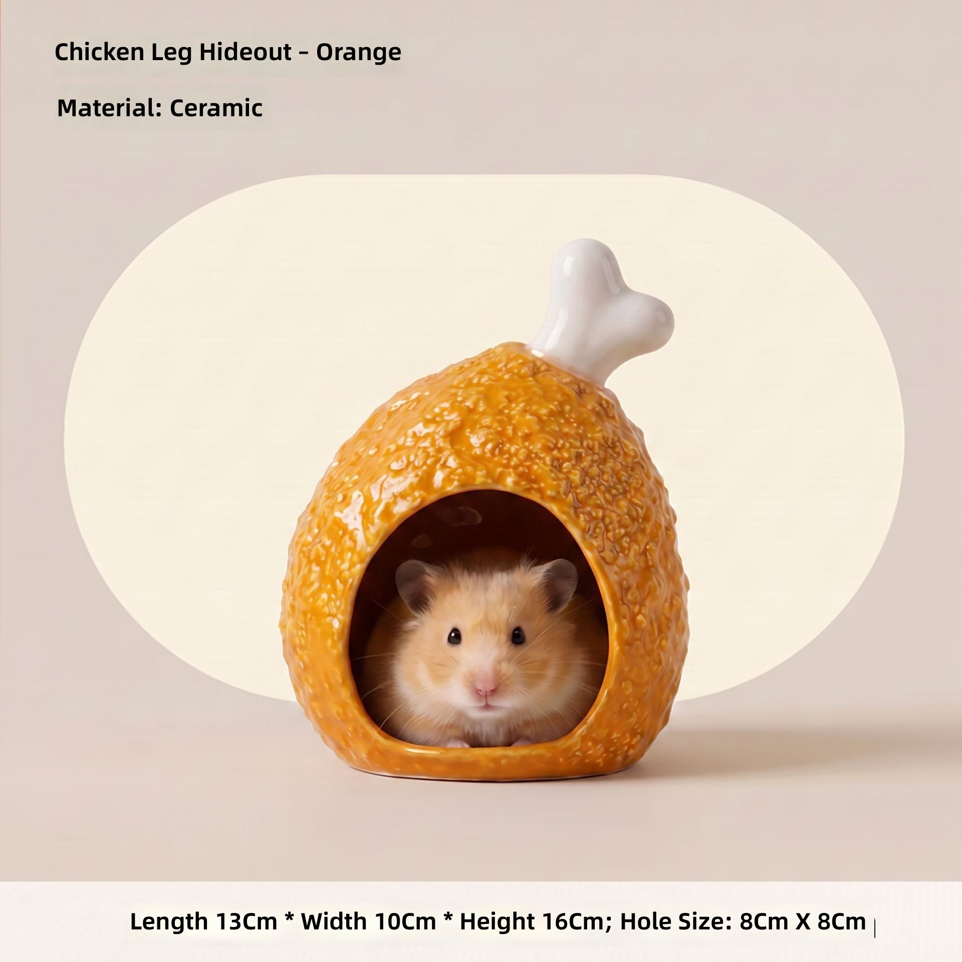 Maison pour hamster en forme de pilon de poulet