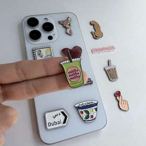ملصق هاتف مخصص منقوش بالمينا الناعمة |   تصميم كأس جديد قابل للتخصيص بتصميم حيوانات وعربية لعام 2026 |   دبابيس زينة جاهزة من المصنع - Product Image 5