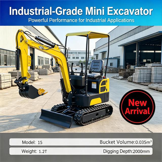 12 Model Mini Excavator 0.9 Ton High-Performance Mini Digger for Irrigation Trenching & Land Preparation