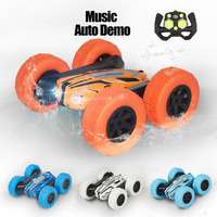 Voitures télécommandées 2,4 GHz, voiture de cascade, jouet musical, retournements double face, rotation à 360 degrés, véhicules télécommandés, jouets, chargeur, cadeau pour enfants