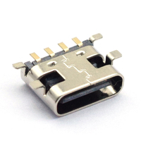 Compra única fábrica al por mayor parche de 4 pines SMT USB tipo C conector de carga hembra soporte de personalización