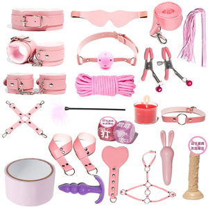 Set di Accessori per Giochi di Coppia Jiuai: Manette, Frusta in Pelle, <span class=keywords><strong>Plug</strong></span> <span class=keywords><strong>Anale</strong></span>, Giocattoli Sessuali per Adulti - Product Image 3