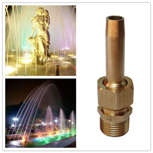Новый дизайн регулируемый прямой фонтан сопла оптом латунный вращающийся качающийся фонтан сопла - Product Image 2