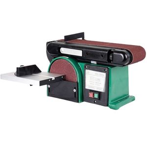 Ponceuse à bande électrique multifonctionnelle compacte pour le bois et le métal, idéale pour les usines de fabrication, état neuf, avec engrenage central - Product Image 1
