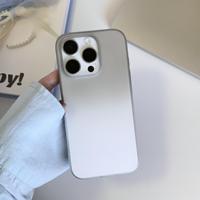 Convient pour iPhone 17 16 15 14 13 11 12 Pro Max, étui de téléphone mat dégradé de luxe avec pare-chocs antichoc