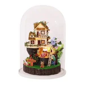 Lagu Hutan Diy Rumah Boneka GN-03 Dirakit Anak Kids Mainan Dewasa Koleksi Rumah Boneka Kecerdasan Hadiah Lucu 17*10 Cm