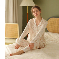 Ensemble de pyjama en satin de viscose pour femmes de haute qualité Pyjama pour femmes rose Home Wear