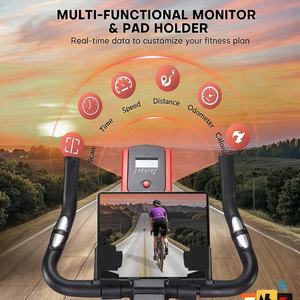 Bicicleta Estacionaria Inteligente Profesional para Fitness, Cardio y Entrenamiento en Casa - Bicicleta de Spinning Magnética para Interiores - Product Image 4