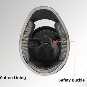 Nuevo Casco Integral para Motocicleta AXK, Doble Capa de Material PP, Seguridad en la Conducción, Visera Doble, para Todas las Estaciones - Product Image 4