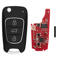 Clé de voiture universelle Xhorse Flip XNHY22EN, télécommande sans fil à 3 boutons, compatible avec les puces 46 et 47, fonctionne avec le programmeur VVDI