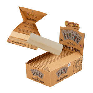 Wholesale 110mm Kingsize <b>Rolling</b> Papers with Tips – Natural Gum Smoking Paper, Square Packaging - Product Image 1