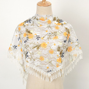 HZM-60801 लेस वेइल ट्रायंगल मेंटिला चर्च हेड कवरिंग लैटिन स्कार्फ मास वेडिंग ब्राइड्समेड्स के लिए - Product Image 3