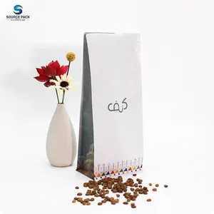 Custom Various Kinds of Printed Stand up Bag Zipper Coffee Bean Empty Packaging Bag with Valve Resealable Coffee Pouch