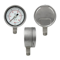 Manomètre à capsule en acier inoxydable SPR 100 mm, 0-100 mbar, 0-10 kPa, haute précision, CL 1.0, basse pression