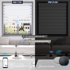 Persianas Zebra 100% Opacas, Persianas Motorizadas Inteligentes con Control Remoto, Tela de Alta Calidad para el Hogar y la Oficina - Product Image 3