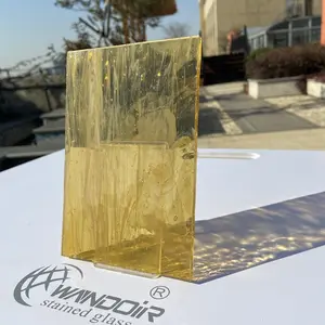 Wanda Decorative Glass Manufacturer 3mm Colored Transparent Stained Glass Sheet From China