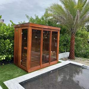 2-8 شخص مخصص هيملوك كندي/ساونا بخار حمراء خارجية - Product Image 6