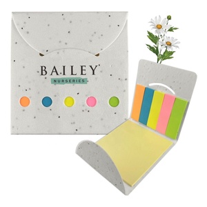 Couverture de bloc-notes écologique plantable en papier spécial cadeau promotionnel MH016 bloc-notes collant <span class=keywords><strong>marguerite</strong></span> en stock - Product Image 1