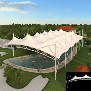 Estructura de Membrana Arquitectónica de PVDF de Diseño de Calidad, Estructura Tensada, Techo Deportivo, Cancha Deportiva Arquitectónica - Product Image 6
