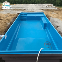 Piscine Modulaire Enterrée de Luxe en Fibre de Verre pour Enfants et Adultes, Grande Taille, pour Vacances, Paysages, Vente en Gros, Été