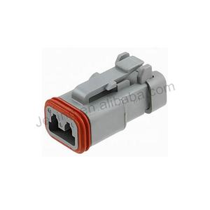 Connecteurs automobiles Jeking DT DT06-2S, fiche mâle, terminaison à sertir, câble de calibre 20-14 AWG, montage sur câble - Product Image 2