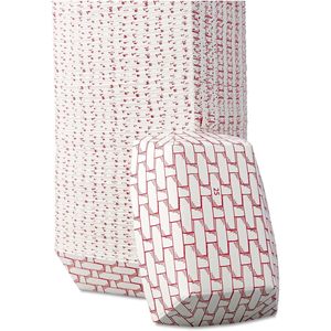 บอร์ดวอล์ค BWK30LAG025 สีแดง/ขาว 2.69 นิ้ว X 1.05 นิ้ว X 4 นิ้ว 0.25 ปอนด์ ตะกร้าใส่อาหารแบบกระดาษ ความจุ 1000 ใบ/กล่อง - Product Image 3