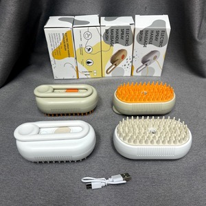 Cepillo vaporoso para mascotas 3 en 1, peine de masaje con espray para mascotas, peine de aseo para gatos, cepillo eléctrico para perros con vapor - Product Image 2